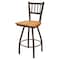 Holland Bar Stool Co 30" Swivel Bar Stool, Brnz Finish, Med Oak Seat X810 - alternate 1